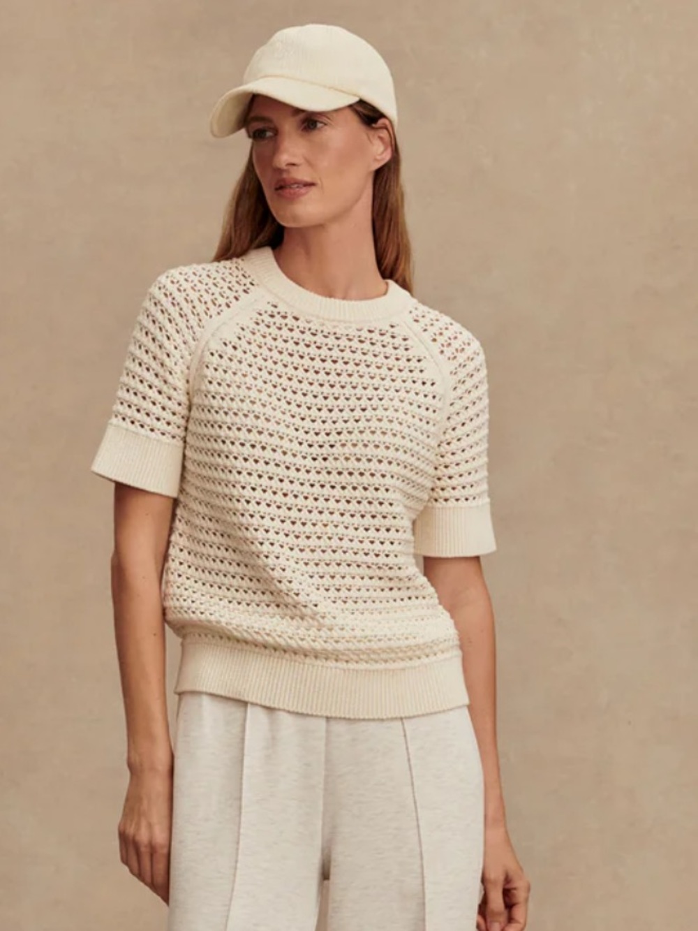 Varley Alva Knit Short Sleeve Sweater - Picture 4 of 10